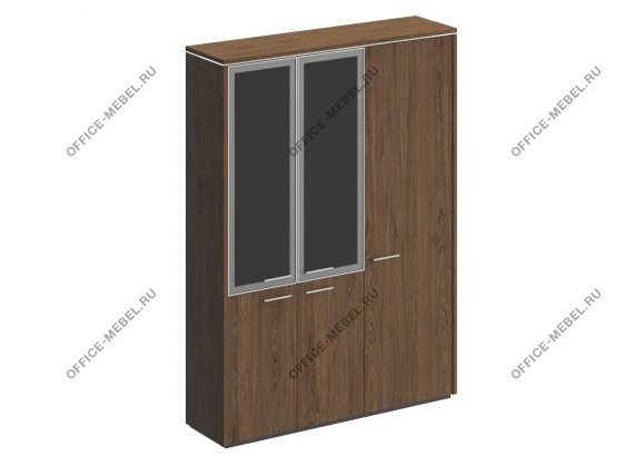 Шкаф комбинированный (со стеклом + для одежды узкий) ВЛ 358 ДТ на Office-mebel.ru