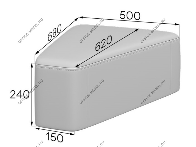 Мягкая мебель для офиса Пуф 30* СМ-П30˚ на Office-mebel.ru