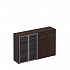Шкаф комбинированный средний(стекло - закрытый) МЕ 322 на Office-mebel.ru 1
