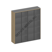 Шкаф для документов высокий со стеклом (стенка из 2 шкафов) ИН 360-1 ГР  на Office-mebel.ru