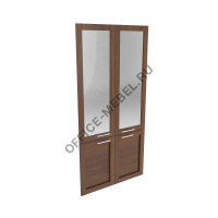 Наполнение двухстворчатого шкафа со стеклом Lion 25551 на Office-mebel.ru
