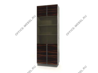 Модуль шкафа шириной 820 мм и комбинироваными дверцами со стеклом APGMC.33 на Office-mebel.ru
