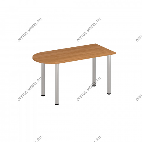 Стол письменный полукруглый на хромированных опорах ФР 2101 на Office-mebel.ru