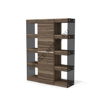 Стеллаж с закрытым отделением (три полки в комплекте) Gs-8 на Office-mebel.ru
