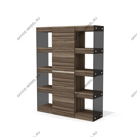 Стеллаж с закрытым отделением (три полки в комплекте) Gs-8 на Office-mebel.ru