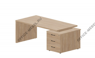 Стол на опорной тумбе 3 ящика (правый/левый) NR180T3 на Office-mebel.ru