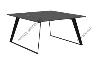 Стол письменный на металлических опорах DRV142.ANT	 на Office-mebel.ru