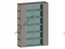 Шкаф высокий с боковыми стеллажами JNO935.U727 на Office-mebel.ru