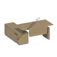 Стол руководителя на электроприводе на опорной тумбе ИН 137 ГР Л/П на Office-mebel.ru