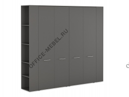 Шкаф с полками и гардероб со стеллажами JNO936.ANT на Office-mebel.ru