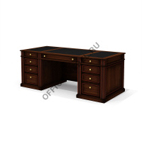 Стол руководителя (двухтумбовый, с центральным лотком) Dan-200.1  на Office-mebel.ru