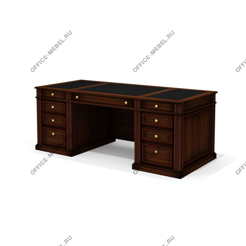 Стол руководителя (двухтумбовый, с центральным лотком) Dan-200.1  на Office-mebel.ru