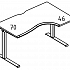 Стол эргономичный Классика ML 1 скос правый МР А2 044.02  на Office-mebel.ru 1
