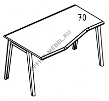 Стол эргономичный Техно каркас МТ 2 скоса левый МР Б1Б 063.01  на Office-mebel.ru