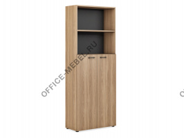 Шкаф для документов ( низ средние фасады, верх открытый) EVL406 на Office-mebel.ru