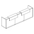 Стойка ресепшен прямая  30* А4 9834-3 на Office-mebel.ru 1