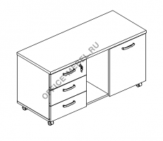 Тумба для оргтехники А4 262 на Office-mebel.ru