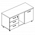 Тумба для оргтехники А4 262 на Office-mebel.ru 1