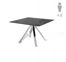 ANCONA Стол д/переговоров кв 107 802 f.black0720 на Office-mebel.ru