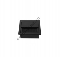 Заглушка 80х80 кабель-канала ЧЕРНЫЙ 2113.80-BL на Office-mebel.ru