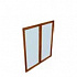 Пара стеклянных дверей для шкафа 1183 на Office-mebel.ru 1