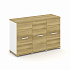 Шкаф три узкие секции, 2 ниши (3 фасадаа ЛДСП, 2 ниши) CN.STU-233 на Office-mebel.ru 1