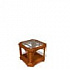 Стол журнальный угловой с деревянной решеткой 1119 на Office-mebel.ru 1
