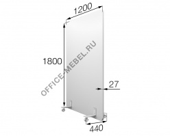 Перегородка на колесах 120/180 mv-120/180 на Office-mebel.ru