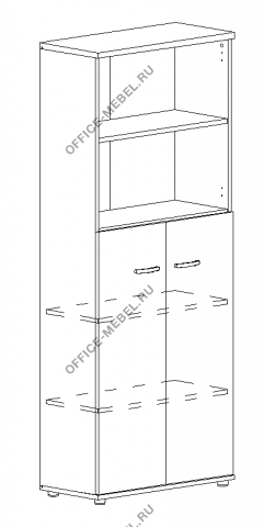 Шкаф для документов полузакрытый А4 9378 на Office-mebel.ru