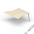 Составной стол на 2 рабочих места AR2TPG129V на Office-mebel.ru