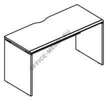 Стол письменный на каркасе ДСП (1 скос) МР МП 001.02  на Office-mebel.ru
