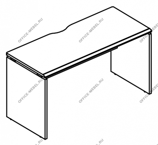 Стол письменный на каркасе ДСП (1 скос) МР МП 001.02  на Office-mebel.ru