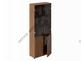 Шкаф низ-ДСП верх-стекло тонированное 43/28-2/131-2 на Office-mebel.ru