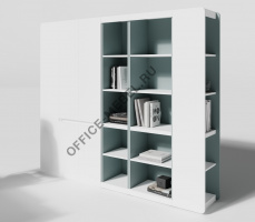 Композиция шкаф высокий со стеллажами ART905.U604 на Office-mebel.ru