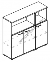 Шкаф средний комбинированный полузакрытый (топ ДСП) МР 9488 на Office-mebel.ru