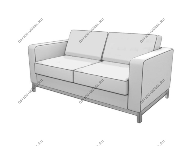 Мягкая мебель для офиса Диван двухместный Bentley2 на Office-mebel.ru