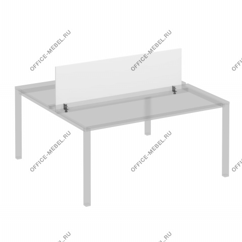 Экран для рабочей станции 140 на сером металлокаркасе К.С 847 на Office-mebel.ru