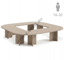 Стол переговоров 928/17/17/17 на Office-mebel.ru