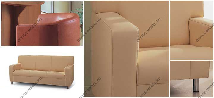Диван тройной Клерк 3 из коллекции Клерк 3 в разделе мягкая мебель дляофиса купить по цене от 41 558 руб. на Office-mebel.ru!