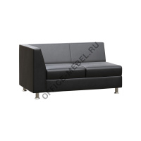 Секция с подлокотником двухместная Л/П PR.SP-2 на Office-mebel.ru