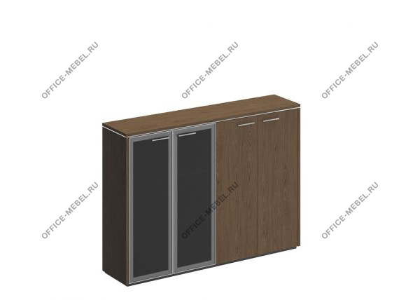 Шкаф для документов комбинированный (стекло+закрытый) ВЛ 322 ДТ на Office-mebel.ru