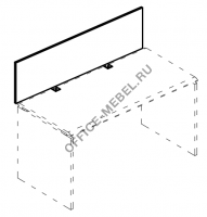 Экран настольный фронтальный ДСП для стола МР Б 816 на Office-mebel.ru