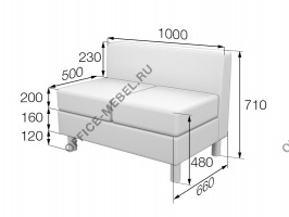 Секция 2-местная Dm2 на Office-mebel.ru