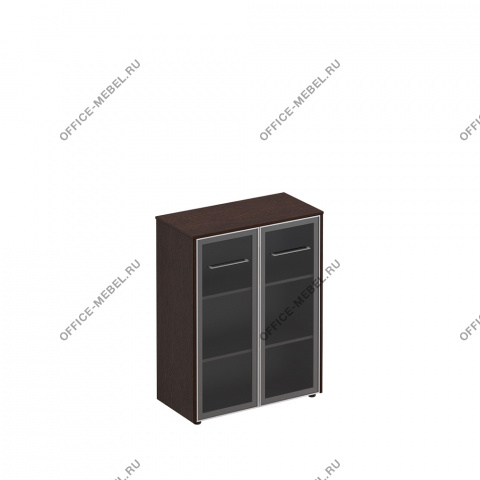 Шкаф для документов средний со стеклянными дверьми МЕ 312 на Office-mebel.ru