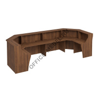 Стойка ресепшен П-образная с вырезом К.9236 ДШ на Office-mebel.ru