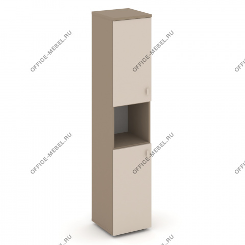 Шкаф высокий узкий л\п (2 низких фасада ЛДСП) ES.SU-1.5 на Office-mebel.ru