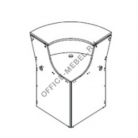 Внешний угловой модуль SC90 на Office-mebel.ru