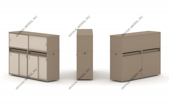 Набор №6. Тумба двойная с надставкой низкой ES.NB.2N-6 на Office-mebel.ru