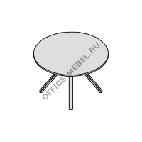 Стол для переговоров опоры черные AS120B/V3 на Office-mebel.ru