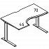 Стол эргономичный Классика на каркасе МL 1 скос левый МР А2 043.02 на Office-mebel.ru 1